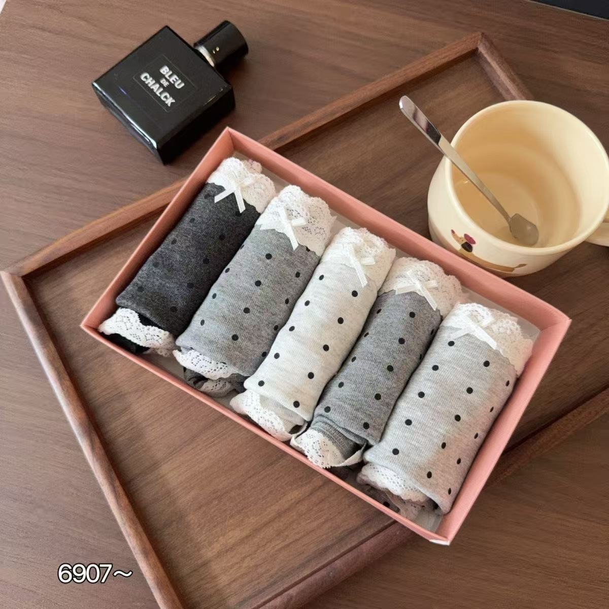 波点圆点柔软舒适透气三角短裤头