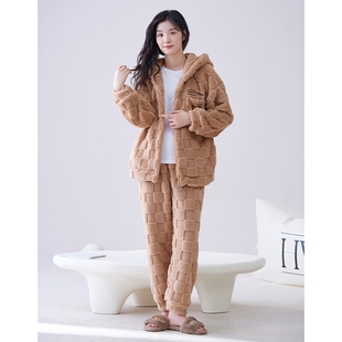 高个子加长版冬天大码长袖长裤睡衣珊瑚绒女士170-175家居服180CM