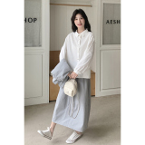 【现货】蓝色三件套套装102-202-P175-K238，女装风衣，浙宝102（原188）
