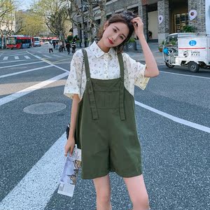【现货】夏季军绿色背带裤102-8515-P80-K135图片