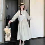 【新款现货】卡其色连衣裙两件套102-209-P135-K188，女装连衣裙，浙宝102（原188）