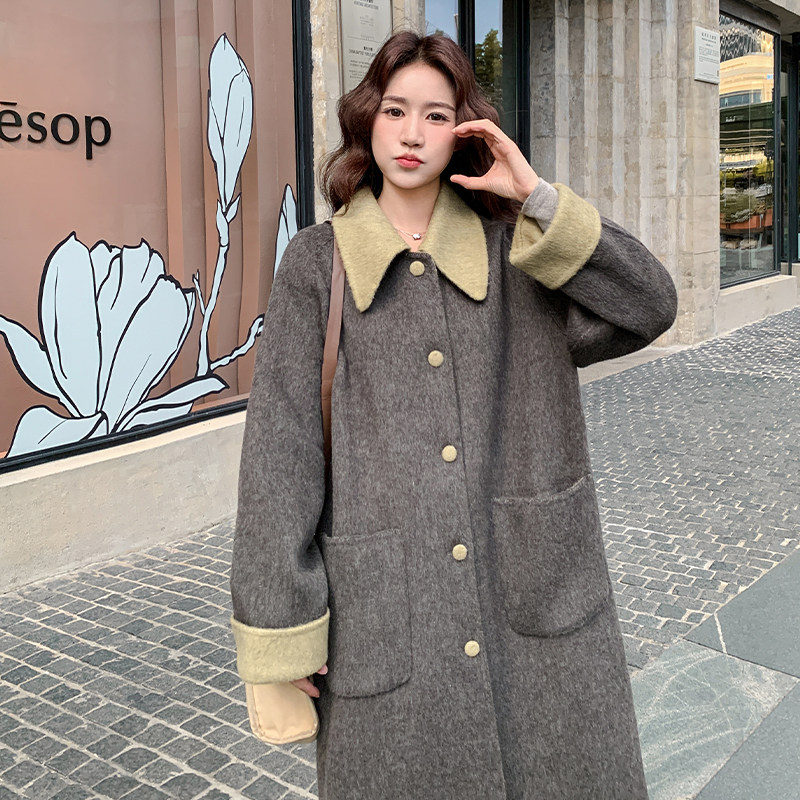 【现货】新款双面羊毛呢大衣102-913-P285-K388,女装毛呢外套,浙宝102（原188）