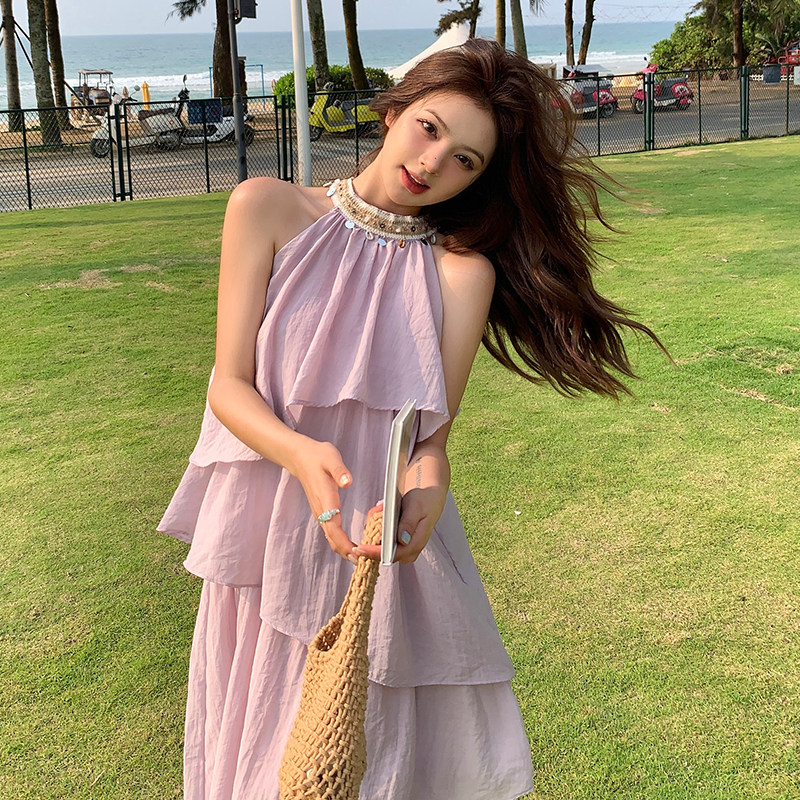 【现货】夏季浅紫色连衣裙102-615-P135-K188,女装连衣裙,浙宝102（原188）