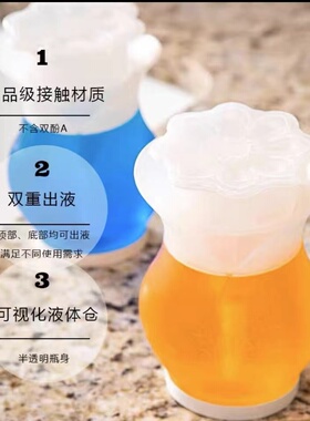 液体分装瓶Scrubdaddy美国乳液瓶洗洁精分装瓶两用挤压按压皂液瓶