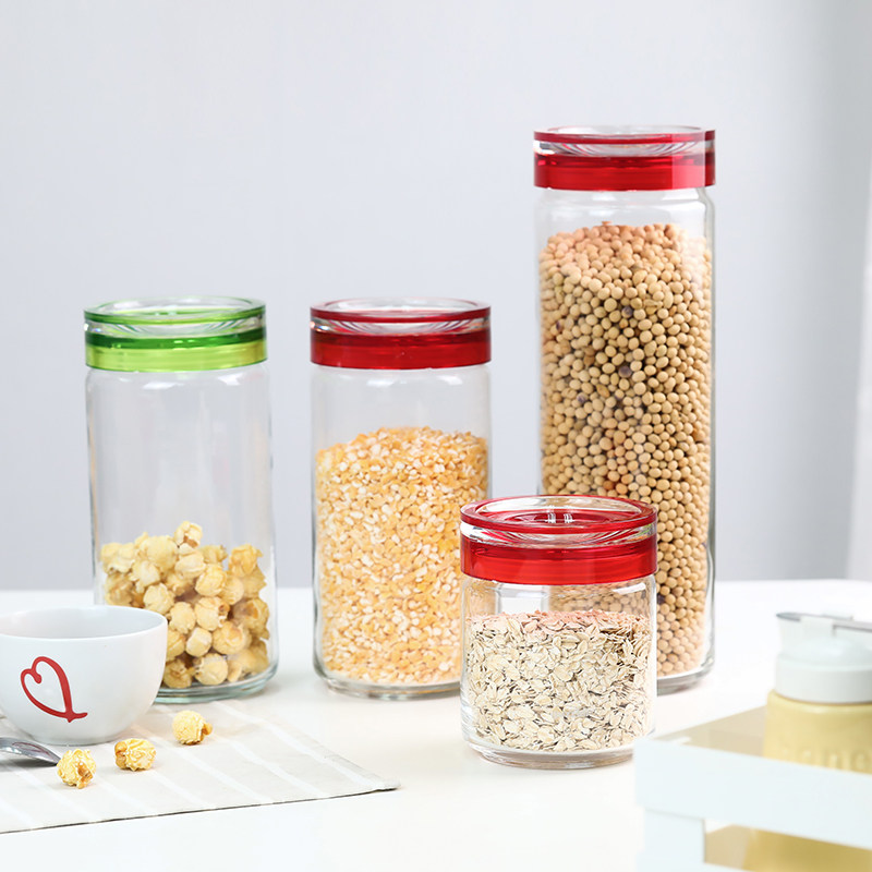 利快玻璃储物罐guzzini意大利进口透明欧式食品密封罐 杂粮储存罐