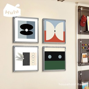 包豪斯入户玄关装 饰画中古风客厅卧室组合挂画极简高级感艺术画