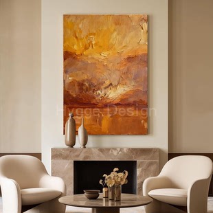 意式 饰画客厅走廊过道玄关抽象简约无框挂画 风轻奢装