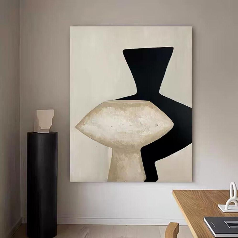 小众艺术抽象书房卧室装饰画现代极简单北欧轻奢竖版壁画挂画轻奢图片