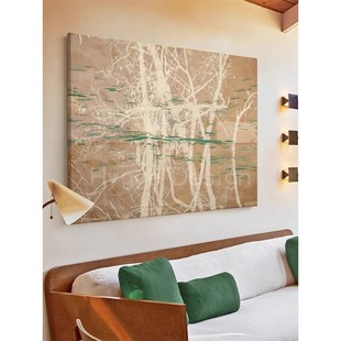 法式 饰画小众艺术餐厅玄关壁画沙发背景墙高级感挂画 中古风客厅装