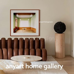 小红书超火客厅装 空间 饰画小众艺术抽象创意玄关挂画 空间里