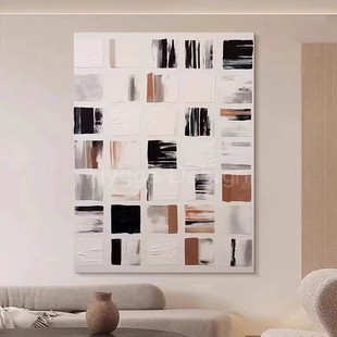 现代北欧现代极简高级设计装 饰画侘寂风客厅玄关过道抽象挂画竖版