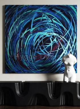 波洛克侘寂风抽象客厅装饰画小众艺术高级感轻奢壁画玄关走廊挂画