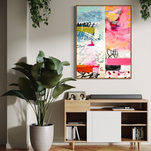 适合餐厅的挂画大白墙面网红法式中古风装饰画小众艺术多巴胺餐桌