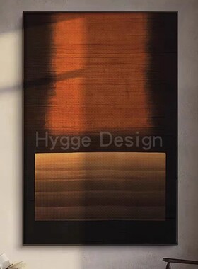 侘寂中古风客厅装饰画高级感美拉德意式极简民宿酒店落地玄关挂画