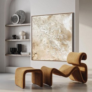 现代简约风客厅沙发背景墙装 饰画抽象极简侘寂风民宿卧室玄关挂画