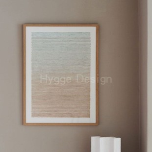 现代简约客厅装 饰画侘寂风玄关入户门高级感中古风艺术挂画