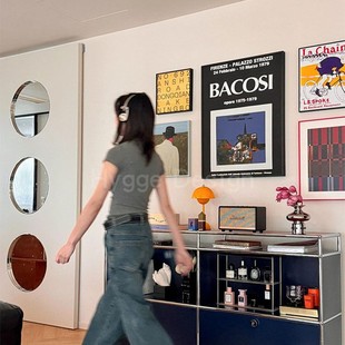 法式 饰画包豪斯高级感意大利中古挂画 复古摩登感家居艺术氛围感装