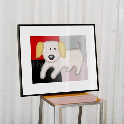 ins多巴胺风治愈系客厅玄关装饰画小众艺术卡通设计感组合壁挂画