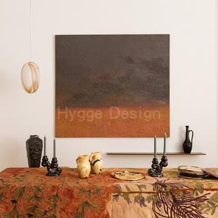 国外艺术家新款 饰画客厅墙面书房办公室小众高级抽象挂画 侘寂风装