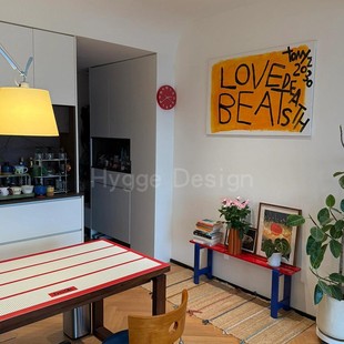 包豪斯英文字母客厅装 玄关壁挂画 饰画小众艺术小红书家居博主同款