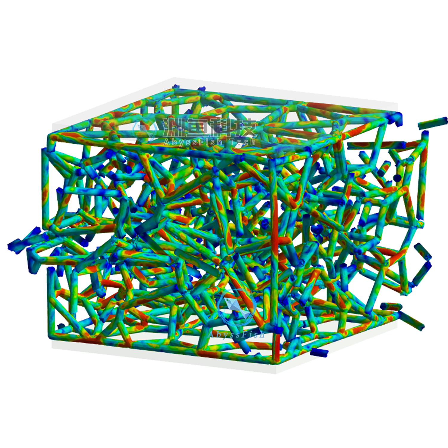 ANSYS Workbench三维Voronoi骨架网格结构