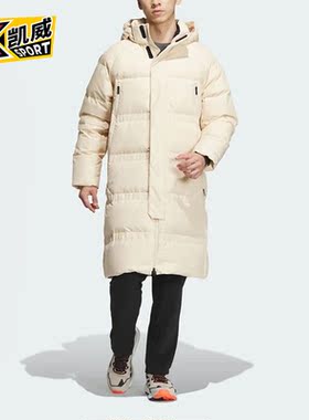 Adidas/阿迪达斯正品新款男子户外运动保暖连帽羽绒服IL8970