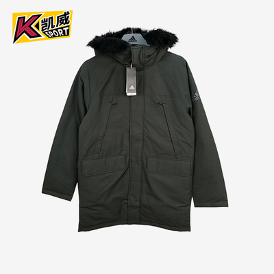 阿迪达斯男士宽松保暖羽绒服