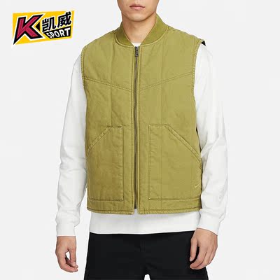 Nike/耐克正品春季新款男士复古休闲立领棉马甲FQ1862-307