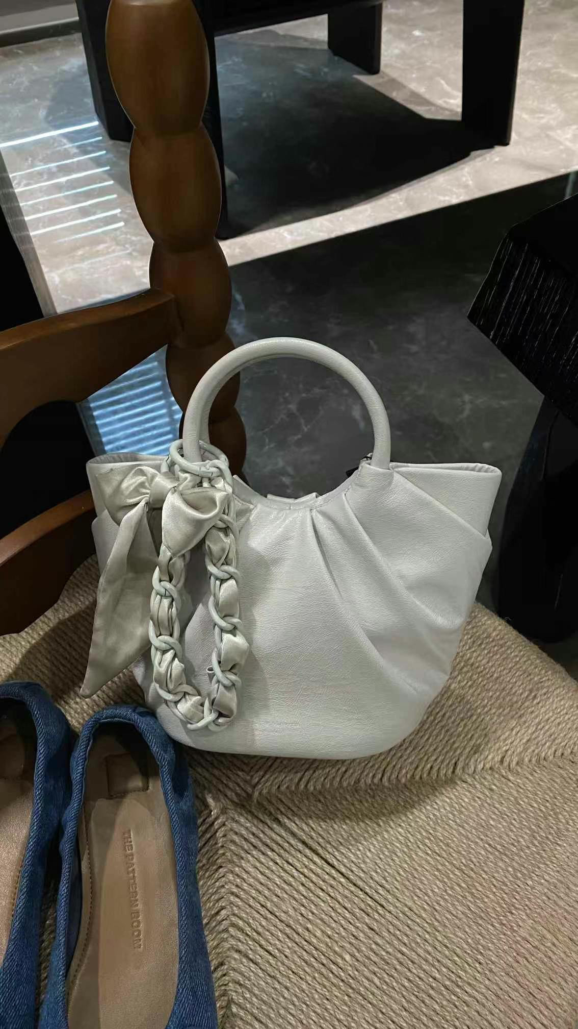 可彼娜2976百搭菜篮子手提包2025新款小众设计高级感时尚洋气韩版