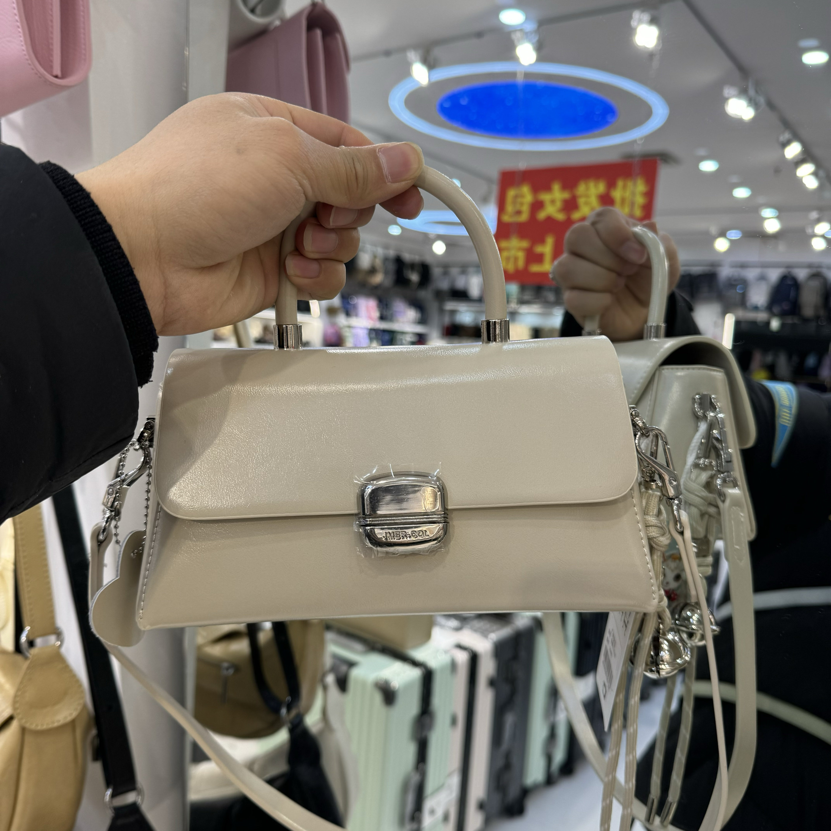 金美儿3296新款女包单肩斜挎手提包百搭简约时尚小方包