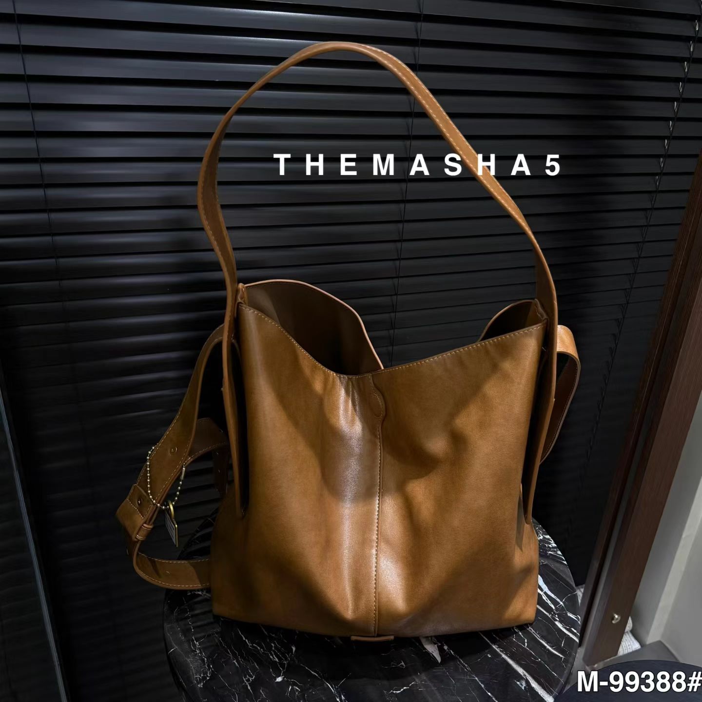 玛莎99388新款女包单肩包手提腋下包时尚托特包慵懒风格大容量