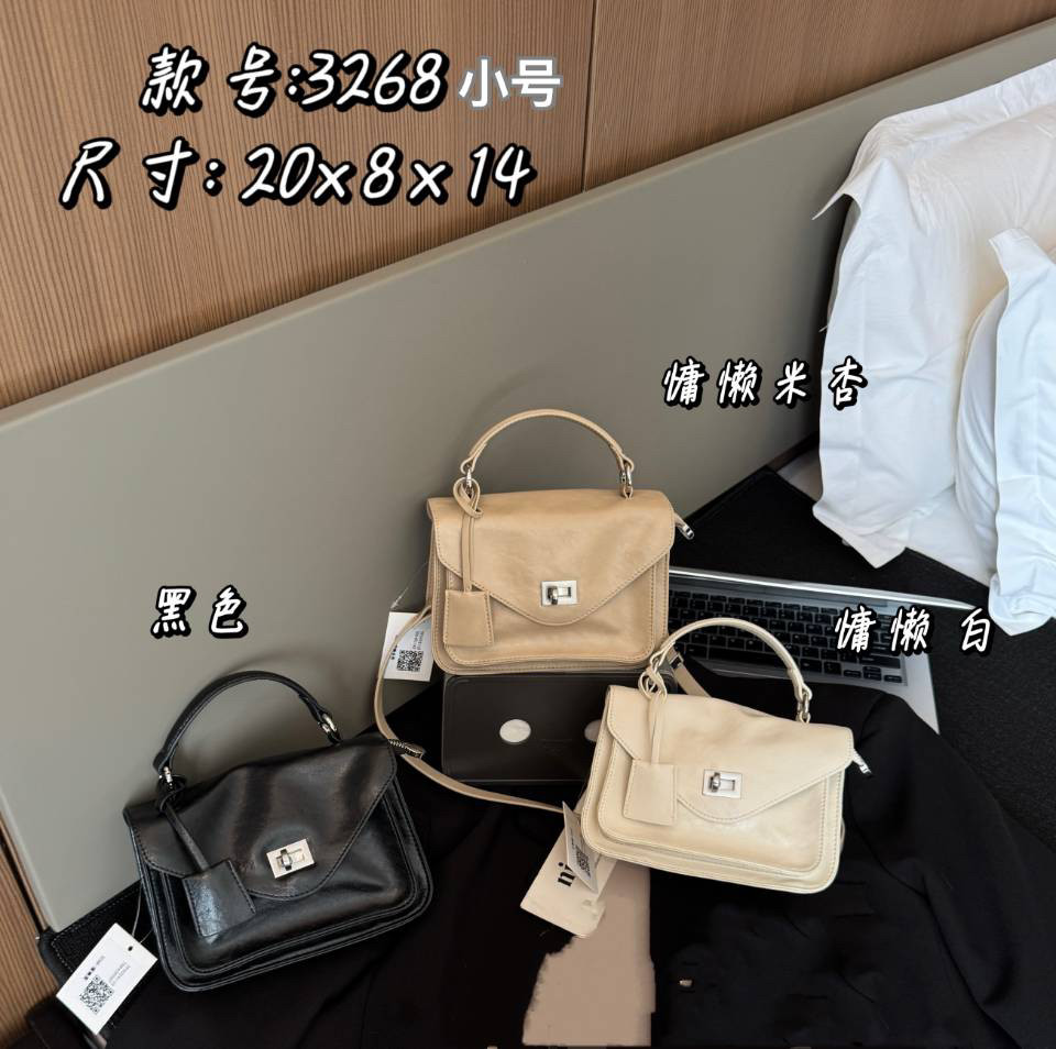同丰3268新款韩版时尚小方包简约百搭锁扣手提包休闲单肩斜挎包