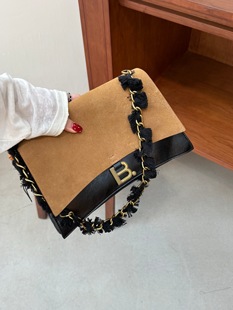 劳拉时黛5779新款女包沙漏包单肩包斜挎腋下包头层磨砂牛皮包包