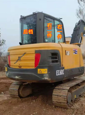 VolvoEC60C挖土机玻璃前档风上下车门推拉窗后档右臂天窗玻璃