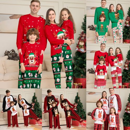 圣诞节家居服睡衣亲子睡衣