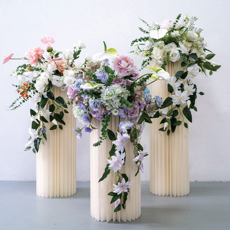 婚礼装饰仿真花球路引花艺 活动交车仪式迎宾布置假花成品花球