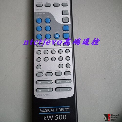 定制MUSICAL FIDELITY音乐传真限量合并式功放kW500代用遥控器龘
