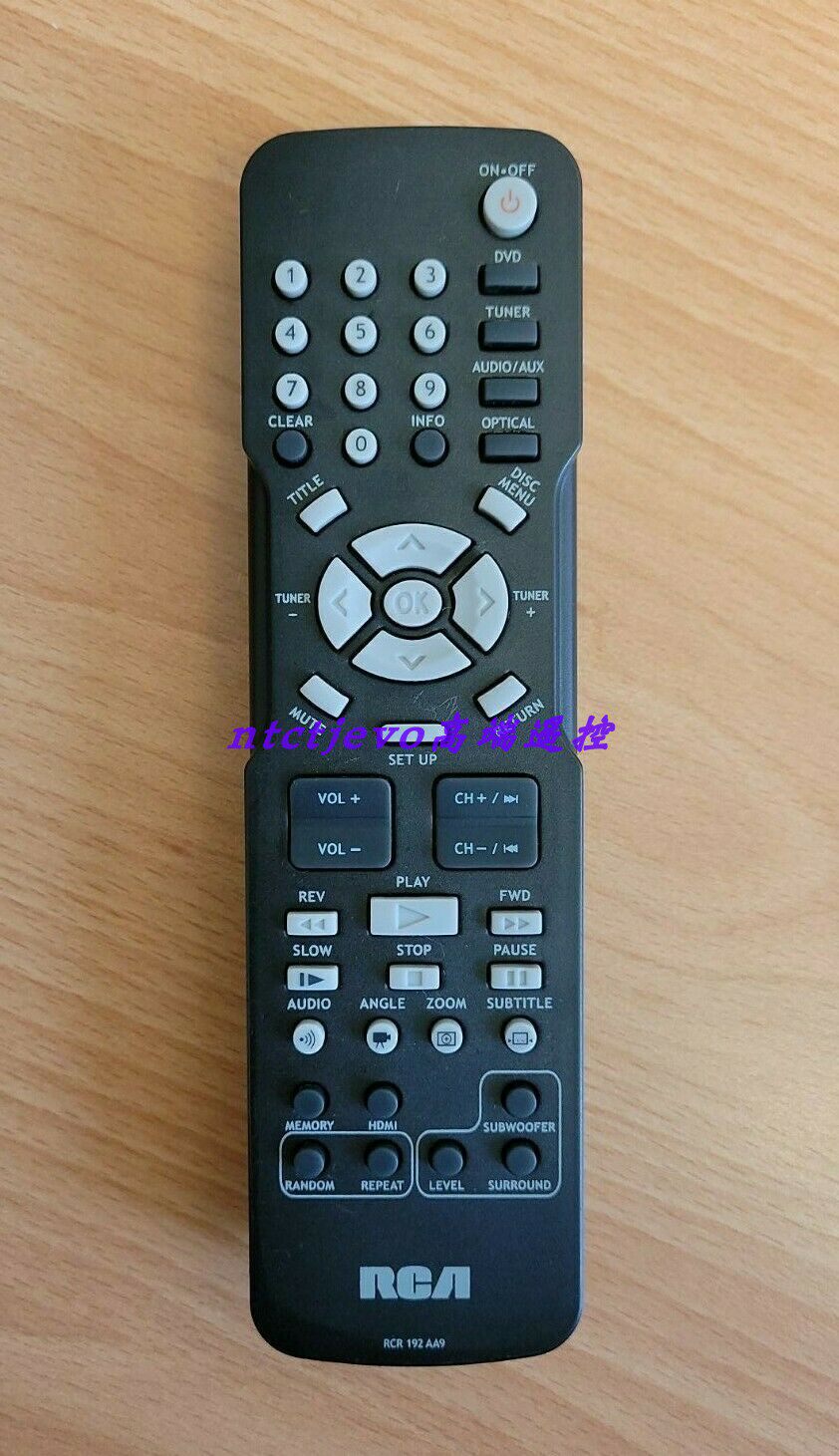 全新RCA原装5.1组合音响DVD功放RTD315WR 317W遥控器龘RCR192AA9