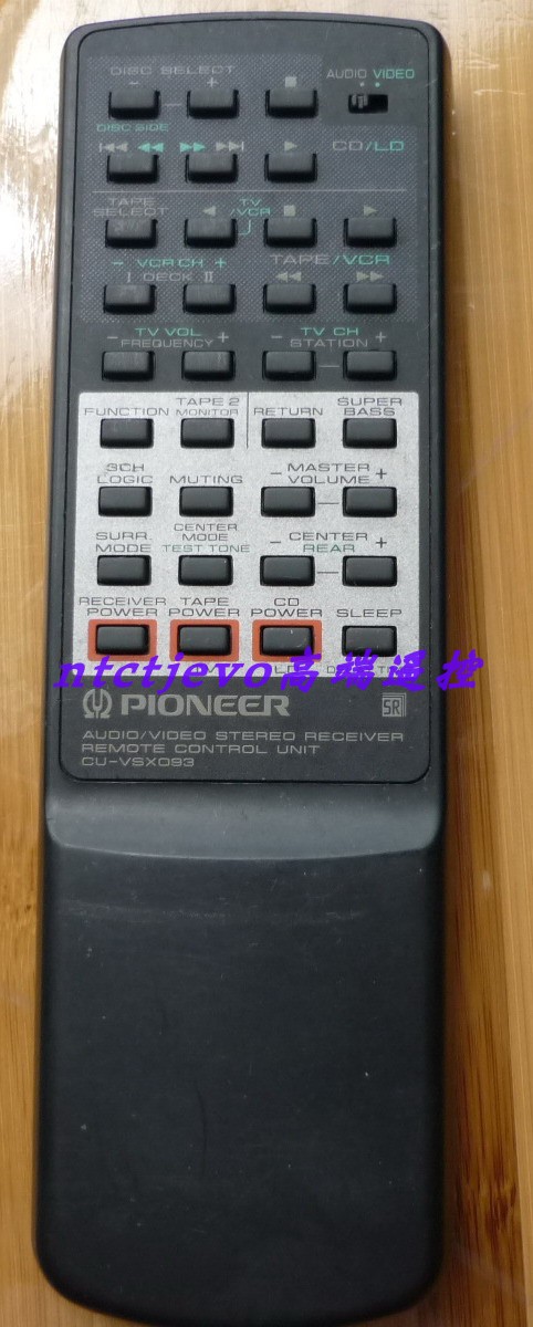 进口CU-VSX093先锋PIONEER功放VSX-454 455遥控器龘HTP-300 301