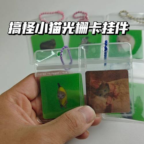 搞怪抽象小猫动态表情包光栅卡