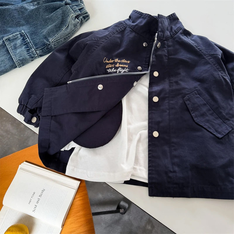 夹克外套宝宝翻领棒球服潮