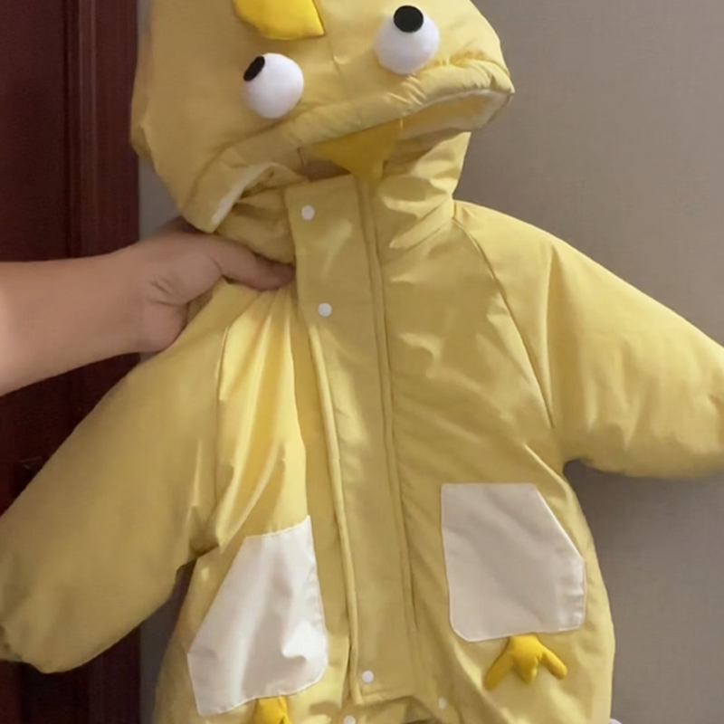 时髦棉衣宝宝加厚重工可爱小鸡