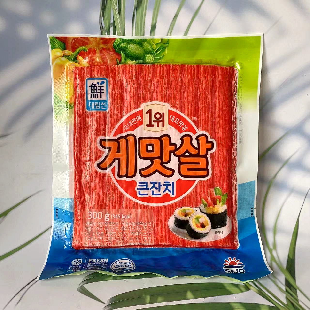 韩国进口思潮大林模拟蟹肉餐饮版300克零食手撕蟹柳即食鱼零食