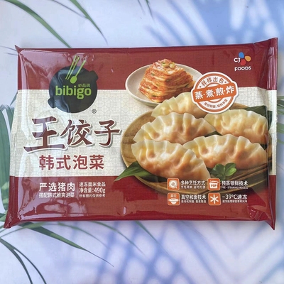 希杰bibigo韩式泡菜只装煎炸饺子
