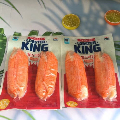 韩国进口思潮大林蟹棒140g袋装零食手撕蟹柳即食 每周四到