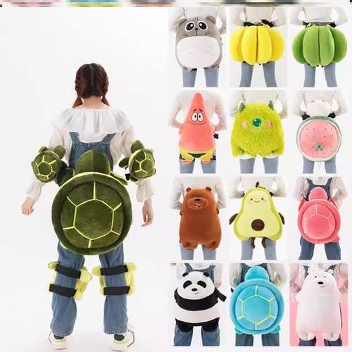 滑雪小乌龟三件套成人儿童护臀护膝护肘防摔卡通乌龟派大星小怪兽