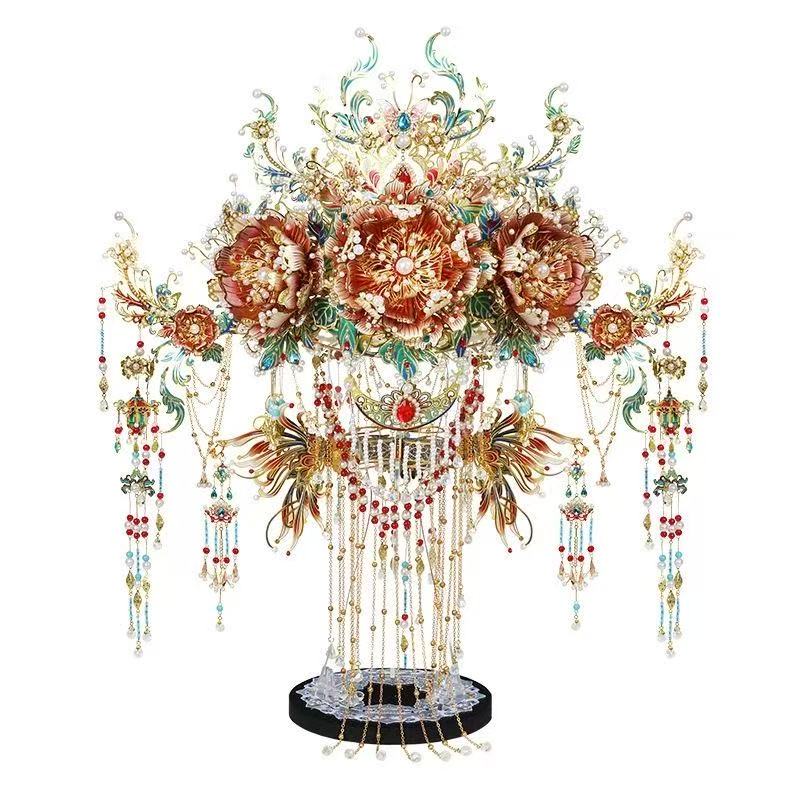 拼酷3D立体拼图金属凤冠花灯益智拼装模型国风装饰女3岁以上图片