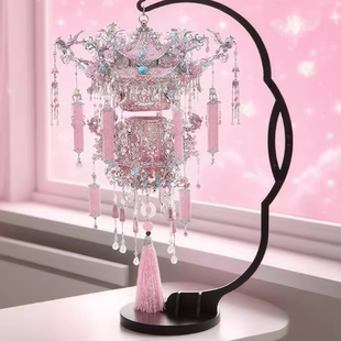 拼酷粉黛二十二凤冠金属拼图拼装模型送闺蜜结婚拼酷礼物摆件