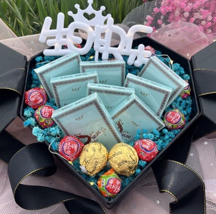 烟香礼盒花束 七夕满天星煊赫门装烟花束礼盒装送男朋友老公创意