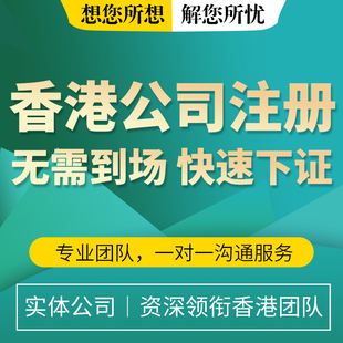 香港公司注册年审年检记账报税企业注销变更开户服务审计营业执照